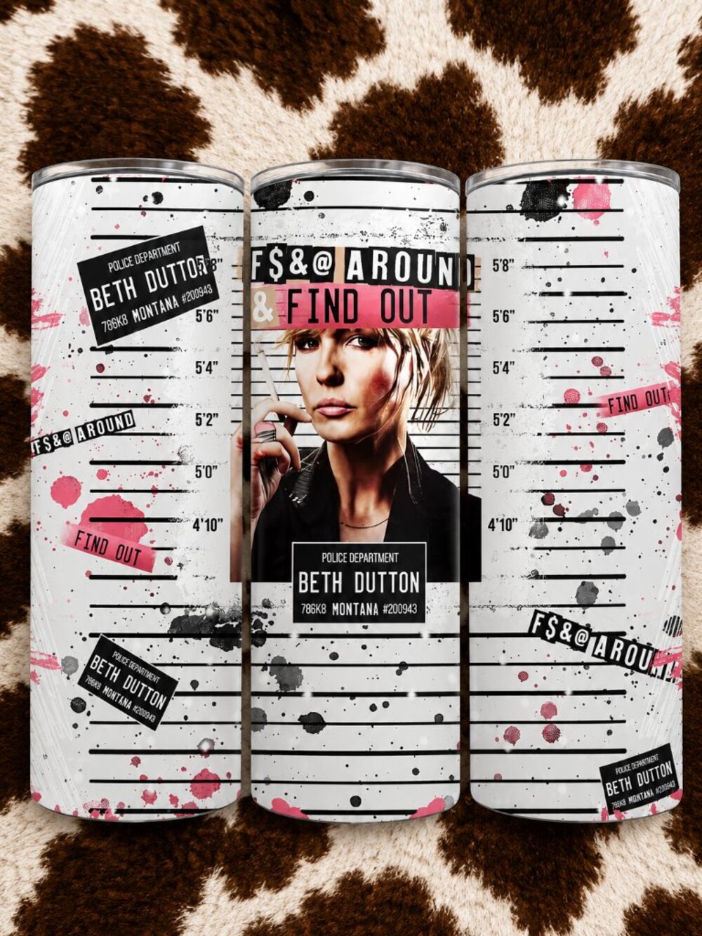 Beth Dutton Yellowstone Custom 20oz Skinny Tumbler Insulated Drinkware Cup